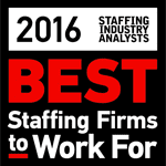 Bank w holdings, llc honored as a finalist for best staffing firm to work for by staffing industry analysts
