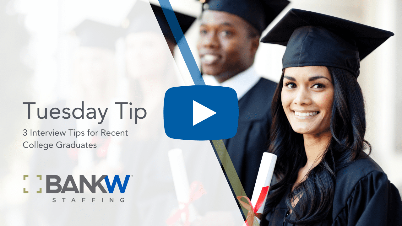 3 interview tips for recent college graduates